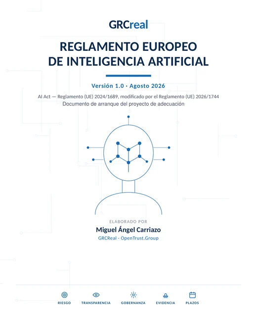 Portada del documento Reglamento Europeo de Inteligencia Artificial
